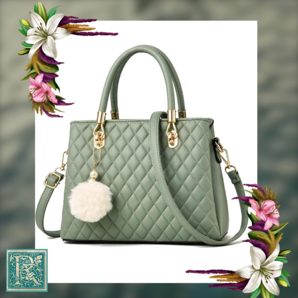 Sage Green Top-handle Satchel Shoulder Bag​